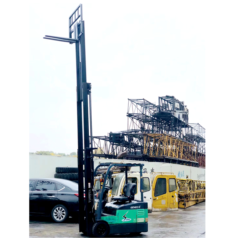 原裝豐田二手電動叉車 全電力叉車1.5噸三支點式電瓶搬運叉車5.5米門架