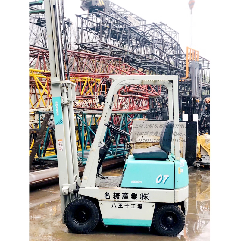二手小松原裝電動叉車0.7噸升高3米小型迷你堆高搬運叉車
